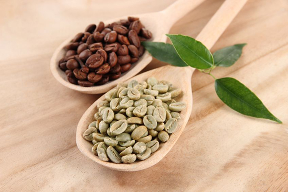 Cafe verde y tostado
